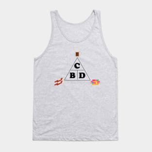 CBD Coffee Bacon Donut Trinity Tank Top